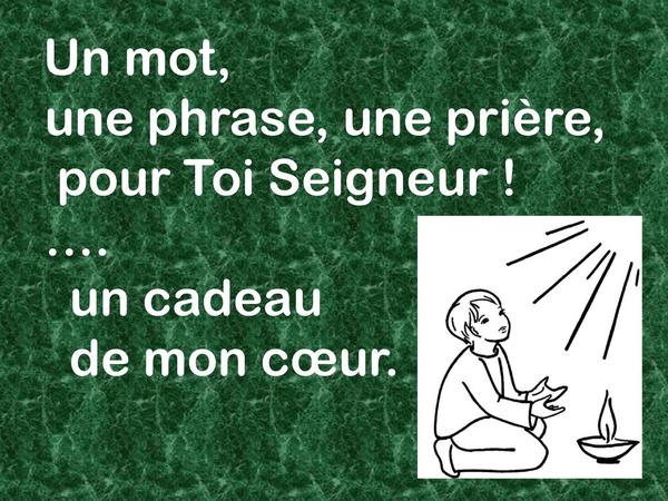 Un Mot Une Phrase Une Priere