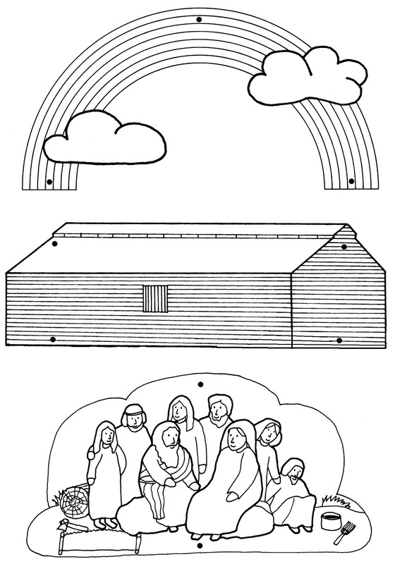Arche de Noé Bible Christ Enfants l'humour chriss' Autocollant