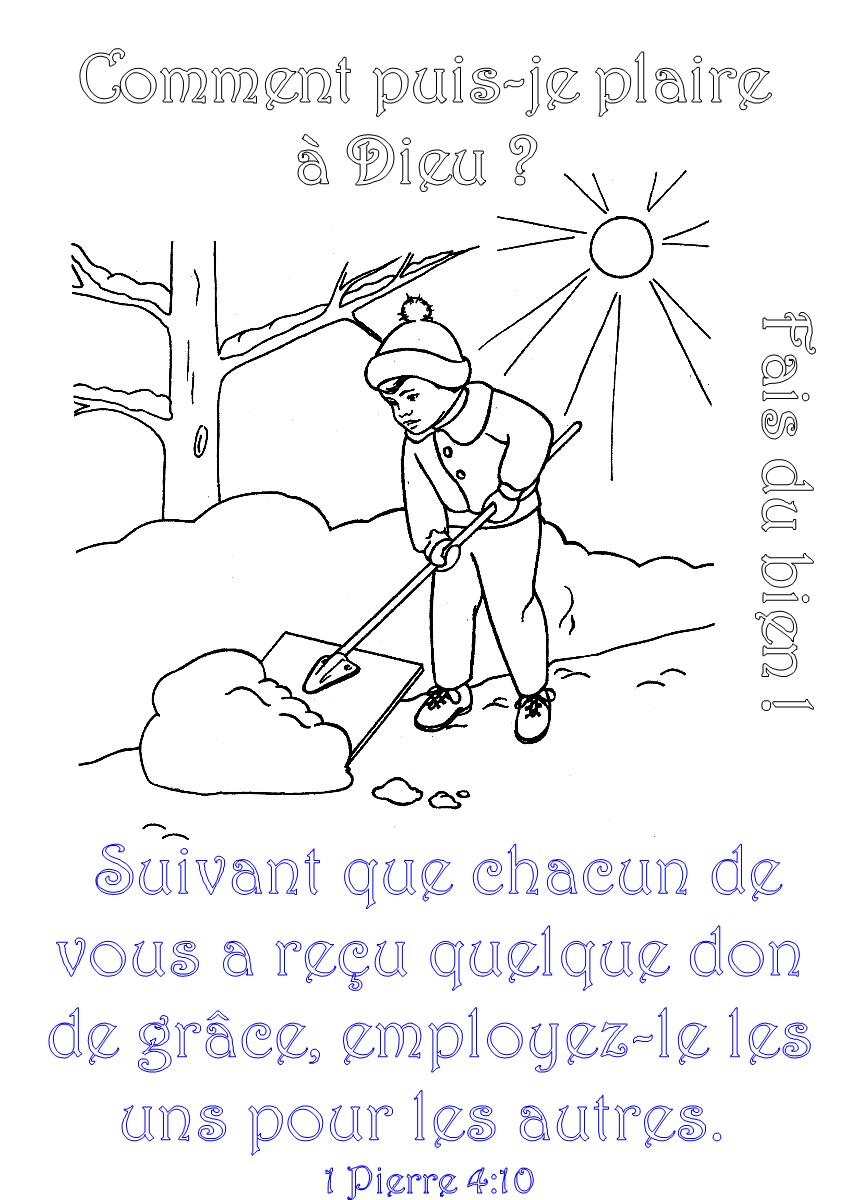 Comment Puis-je Plaire à Dieu(coloriage Verset Biblque)